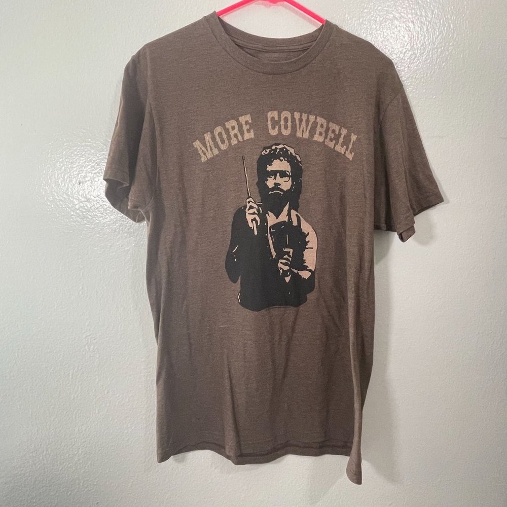 SNL 'More Cowbell' T-Shirt Saturday Night Live Shirt, Brown - M